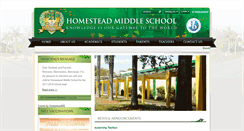Desktop Screenshot of homesteadmiddle.org